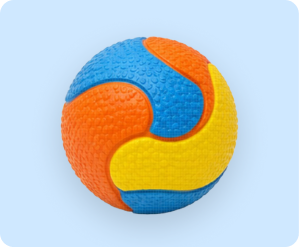 Rainbow Wobble Ball