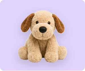 Fuzzy Cuddle Pup Plush